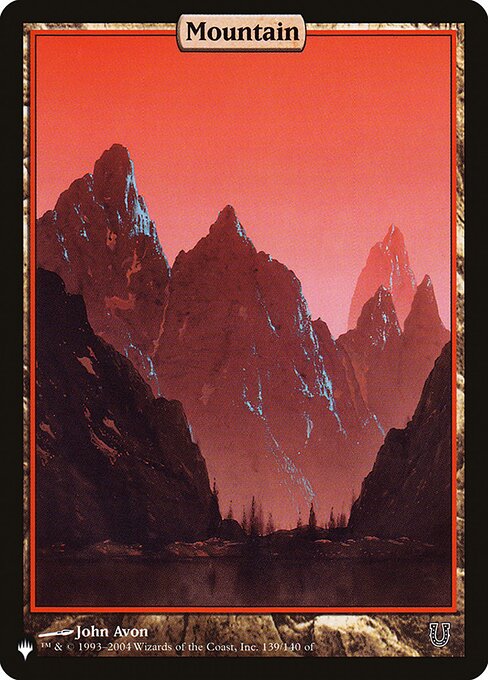 Mountain — The List #UNH-139, art by John Avon