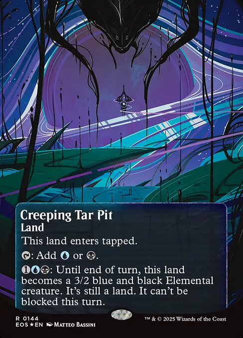 Creeping Tar Pit — Edge of Eternities: Stellar Sights #144, art by Matteo Bassini