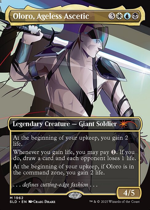 Oloro, Ageless Ascetic — Secret Lair Drop #1962, art by Craig Drake