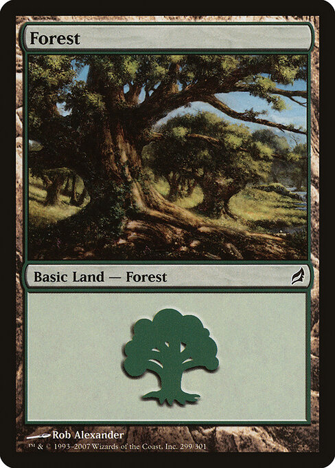 Forest — Lorwyn #299, art by Rob Alexander