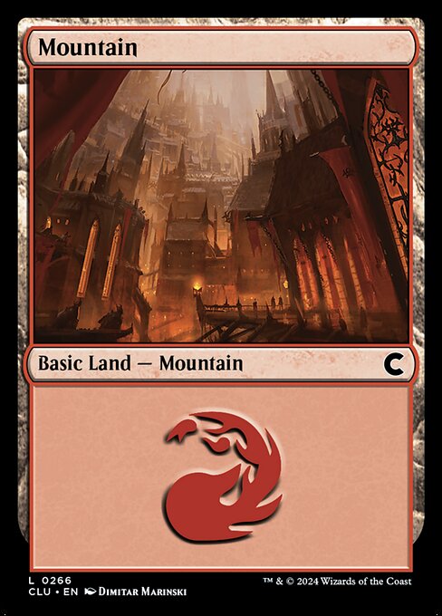 Mountain — Ravnica: Clue Edition #266, art by Dimitar Marinski