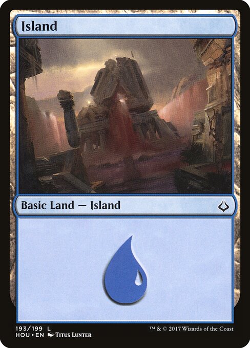 Island — Hour of Devastation #193, art by Titus Lunter