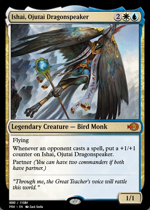 Ishai, Ojutai Dragonspeaker — Magic Online Promos #86160, art by Zack Stella