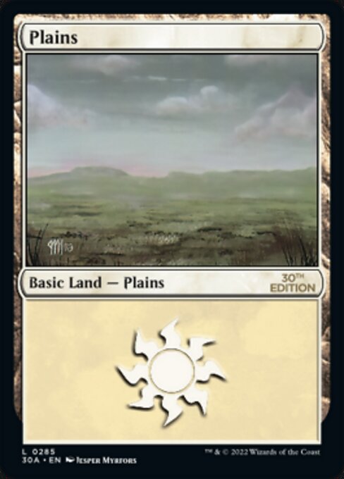 Plains — 30th Anniversary Edition #285, art by Jesper Myrfors
