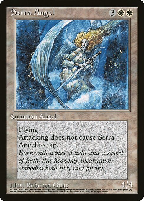 Serra Angel — Oversized 90's Promos #8, art by Rebecca Guay