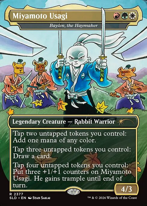Baylen, the Haymaker — Miyamoto Usagi — Secret Lair Drop #2377, art by Stan Sakai