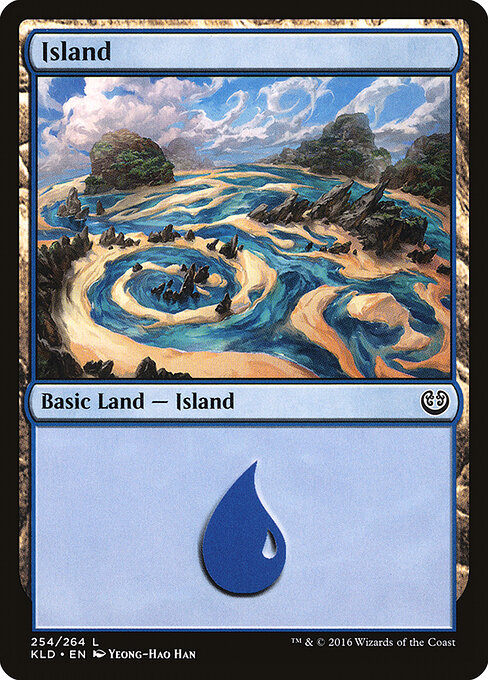 Island — Kaladesh #254, art by Yeong-Hao Han