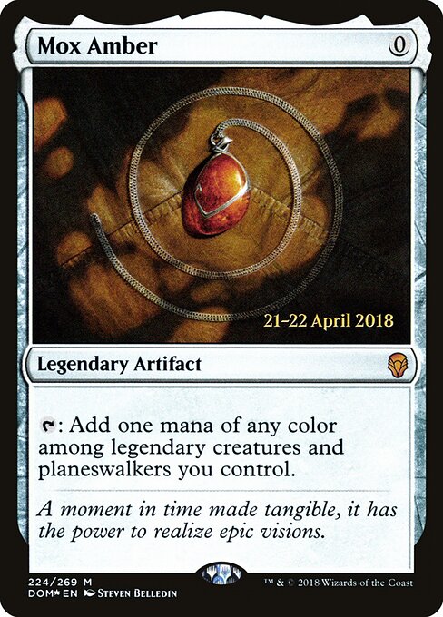 Mox Amber — Dominaria Promos #224s, art by Steven Belledin
