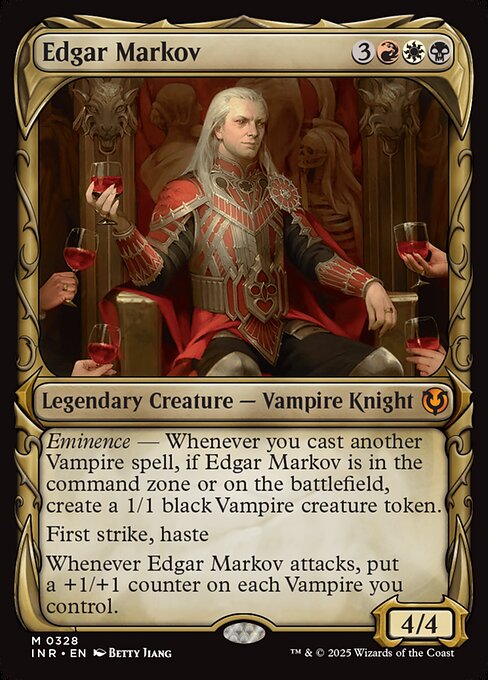 Edgar Markov — Innistrad Remastered #328, art by Betty Jiang