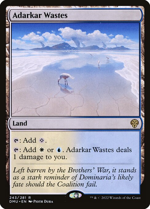 Adarkar Wastes — Dominaria United #243, art by Piotr Dura
