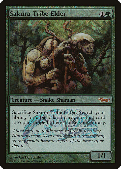 Sakura-Tribe Elder — Junior APAC Series #1U06, art by Carl Critchlow