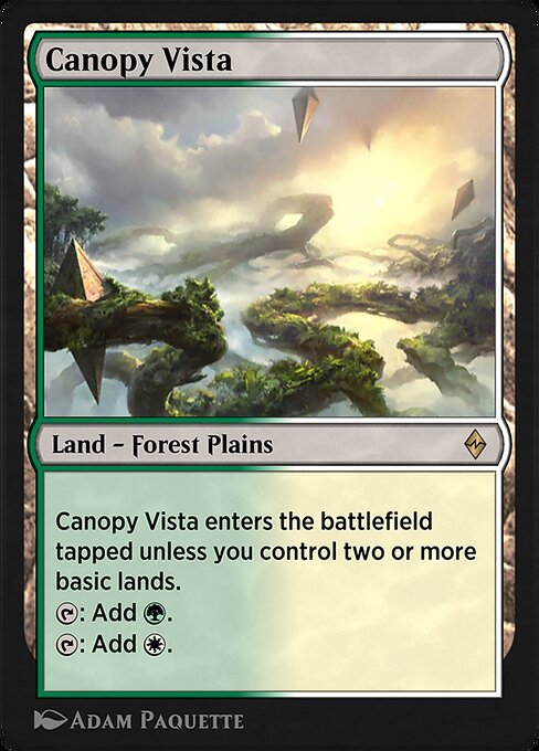 Canopy Vista — Explorer Anthology 3 #20, art by Adam Paquette