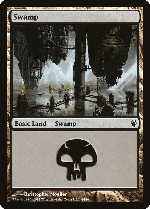 Swamp — Duel Decks: Izzet vs. Golgari #84, art by Christopher Moeller