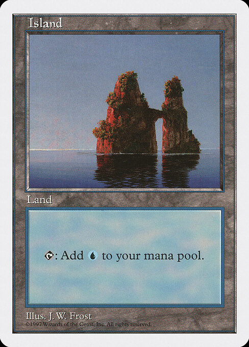 Island — Fifth Edition #436, art by J. W. Frost