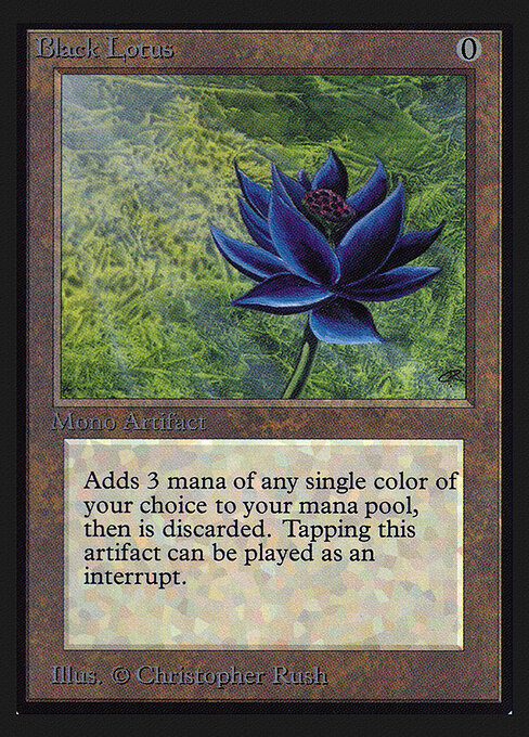 Black Lotus — Collectors' Edition #233, art by Christopher Rush