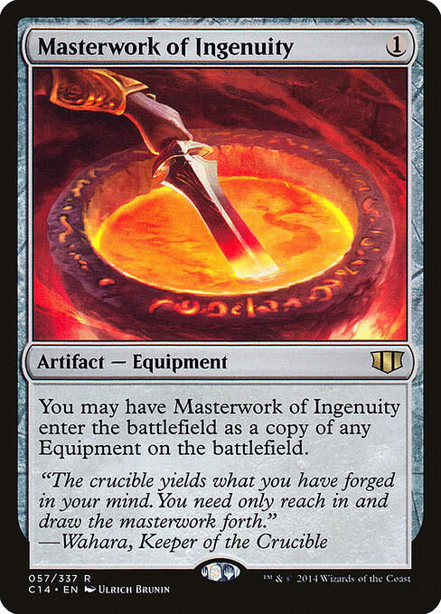 Masterwork of Ingenuity — Commander 2014 #57, art by Ulrich Brunin