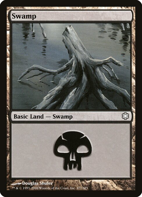 Swamp — Coldsnap Theme Decks #377, art by Douglas Shuler