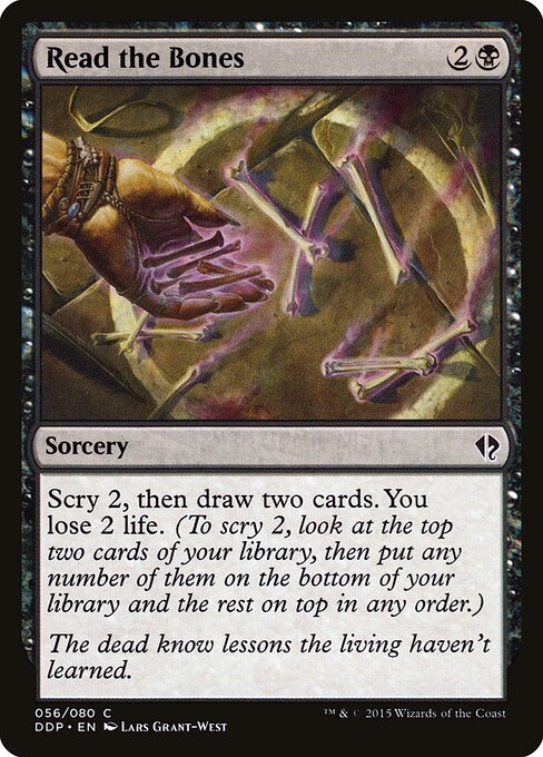 Read the Bones — Duel Decks: Zendikar vs. Eldrazi #56, art by Lars Grant-West