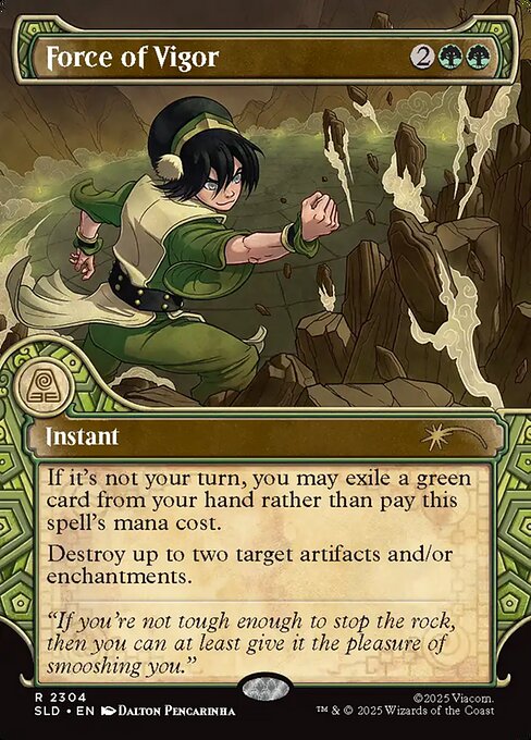 Force of Vigor — Secret Lair Drop #2304, art by Dalton Pencarinha