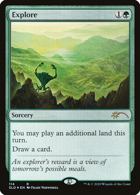 Explore — Secret Lair Drop #114, art by Franz Vohwinkel