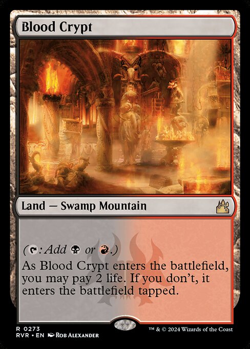 Blood Crypt — Ravnica Remastered #273, art by Rob Alexander