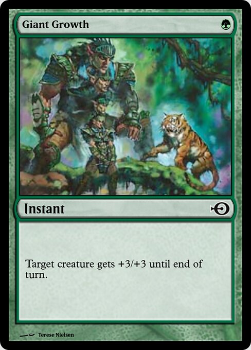 Giant Growth — Magic Online Promos #32557, art by Terese Nielsen