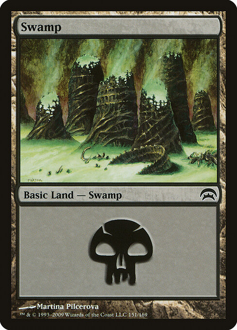 Swamp — Planechase #151, art by Martina Pilcerova