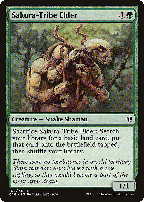 Sakura-Tribe Elder — Commander 2016 #164, art by Carl Critchlow