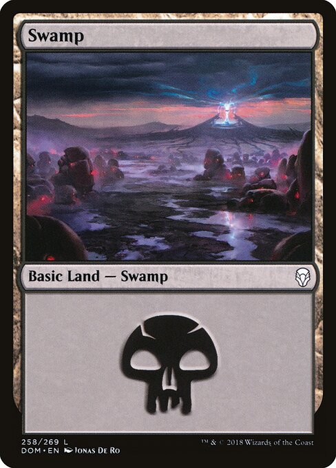 Swamp — Dominaria #258, art by Jonas De Ro