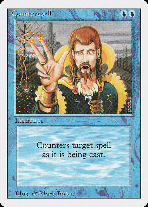 Counterspell — Revised Edition #54, art by Mark Poole