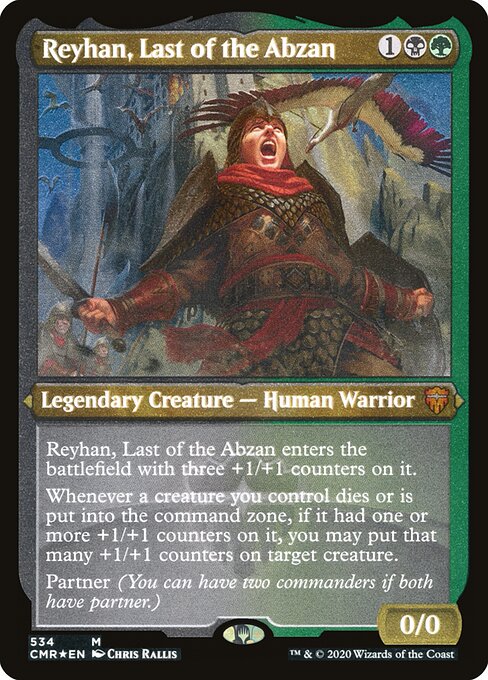 Reyhan, Last of the Abzan — Commander Legends #534, art by Chris Rallis