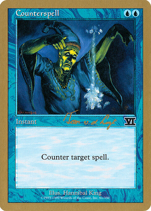 Counterspell — World Championship Decks 2000 #tvdl61b, art by Hannibal King