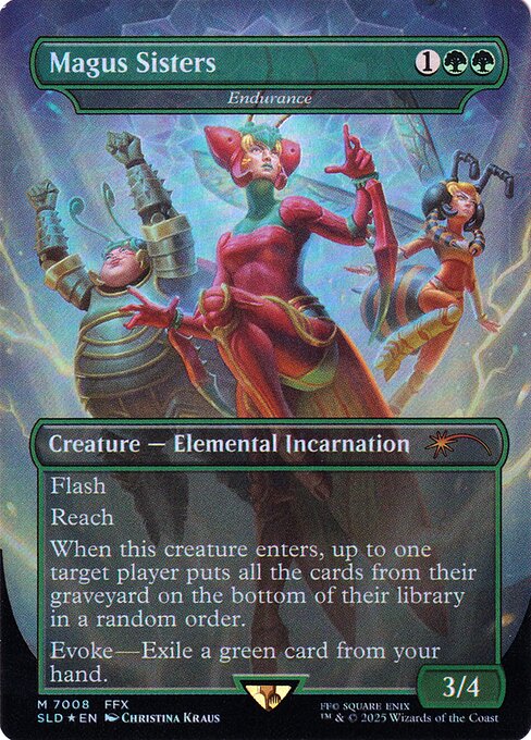Endurance — Magus Sisters — Secret Lair Drop #7008, art by Christina Kraus
