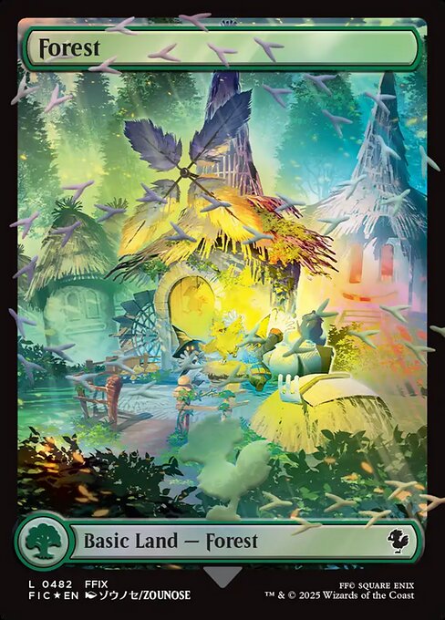 Forest — Final Fantasy Commander #482, art by ZOUNOSE