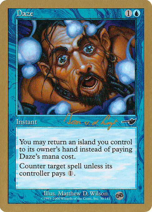 Daze — World Championship Decks 2000 #tvdl30sb, art by Matthew D. Wilson