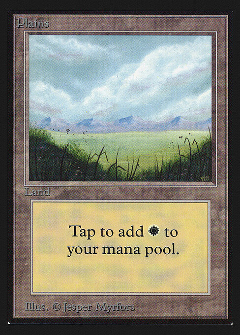 Plains — Intl. Collectors' Edition #288, art by Jesper Myrfors