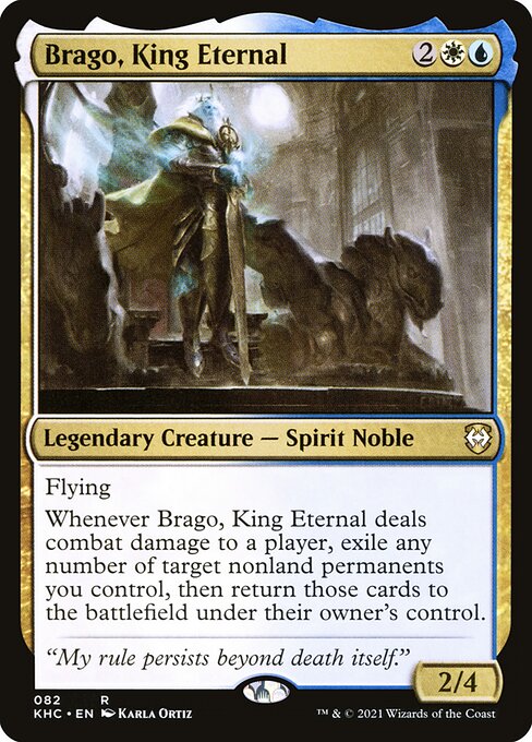 Brago, King Eternal — Kaldheim Commander #82, art by Karla Ortiz