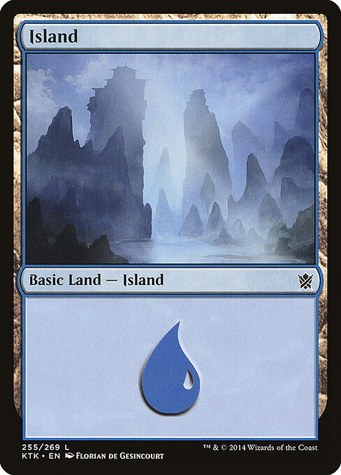 Island — Khans of Tarkir #255, art by Florian de Gesincourt