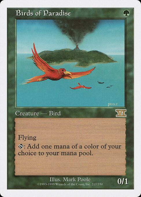 Birds of Paradise — Classic Sixth Edition #217, art by Mark Poole