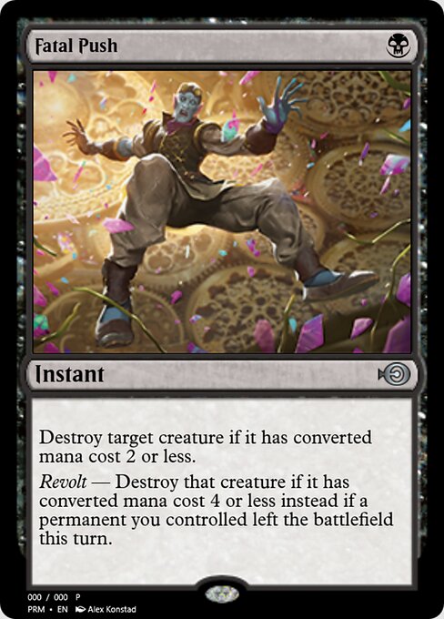 Fatal Push — Magic Online Promos #64997, art by Alex Konstad