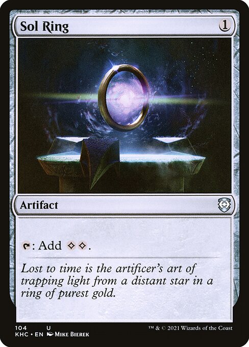 Sol Ring — Kaldheim Commander #104, art by Mike Bierek
