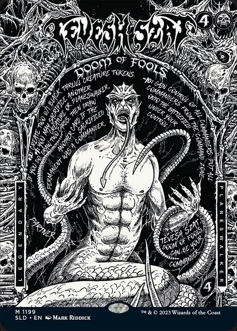 Tevesh Szat, Doom of Fools — Secret Lair Drop #1199, art by Mark Riddick