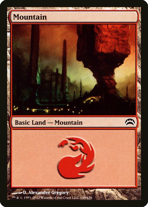 Mountain — Planechase 2012 #149, art by D. Alexander Gregory