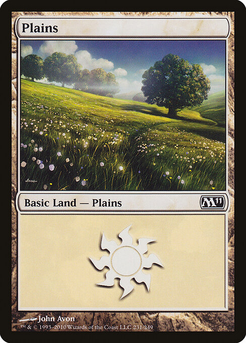 Plains — Magic 2011 #231, art by John Avon