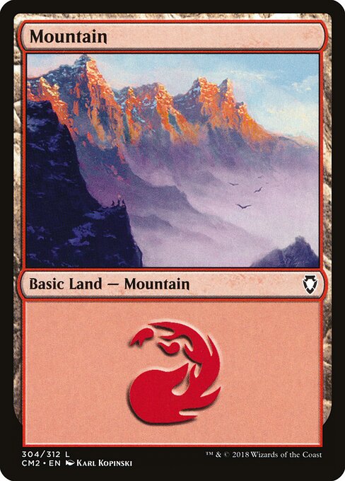 Mountain — Commander Anthology Volume II #304, art by Karl Kopinski
