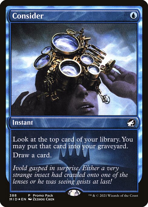 Consider — Innistrad: Midnight Hunt #388, art by Zezhou Chen