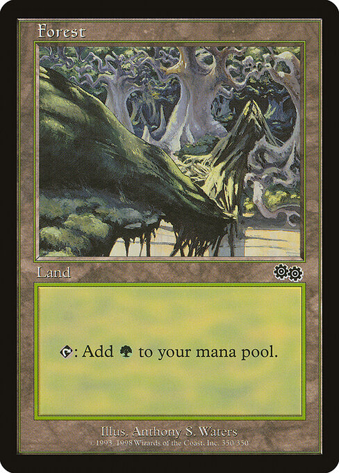 Forest — Urza's Saga #350, art by Anthony S. Waters