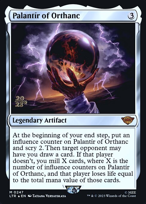 Palantír of Orthanc — Tales of Middle-earth Promos #247s, art by Tatiana Veryayskaya