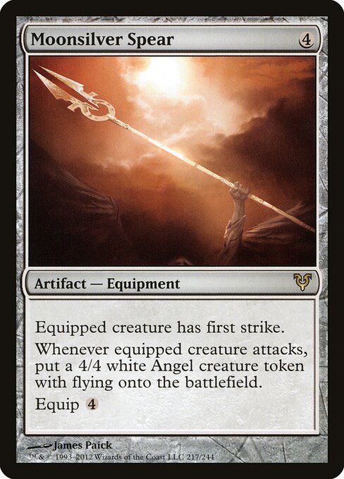 Moonsilver Spear — Avacyn Restored #217, art by James Paick