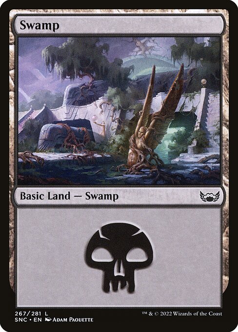 Swamp — Streets of New Capenna #267, art by Adam Paquette